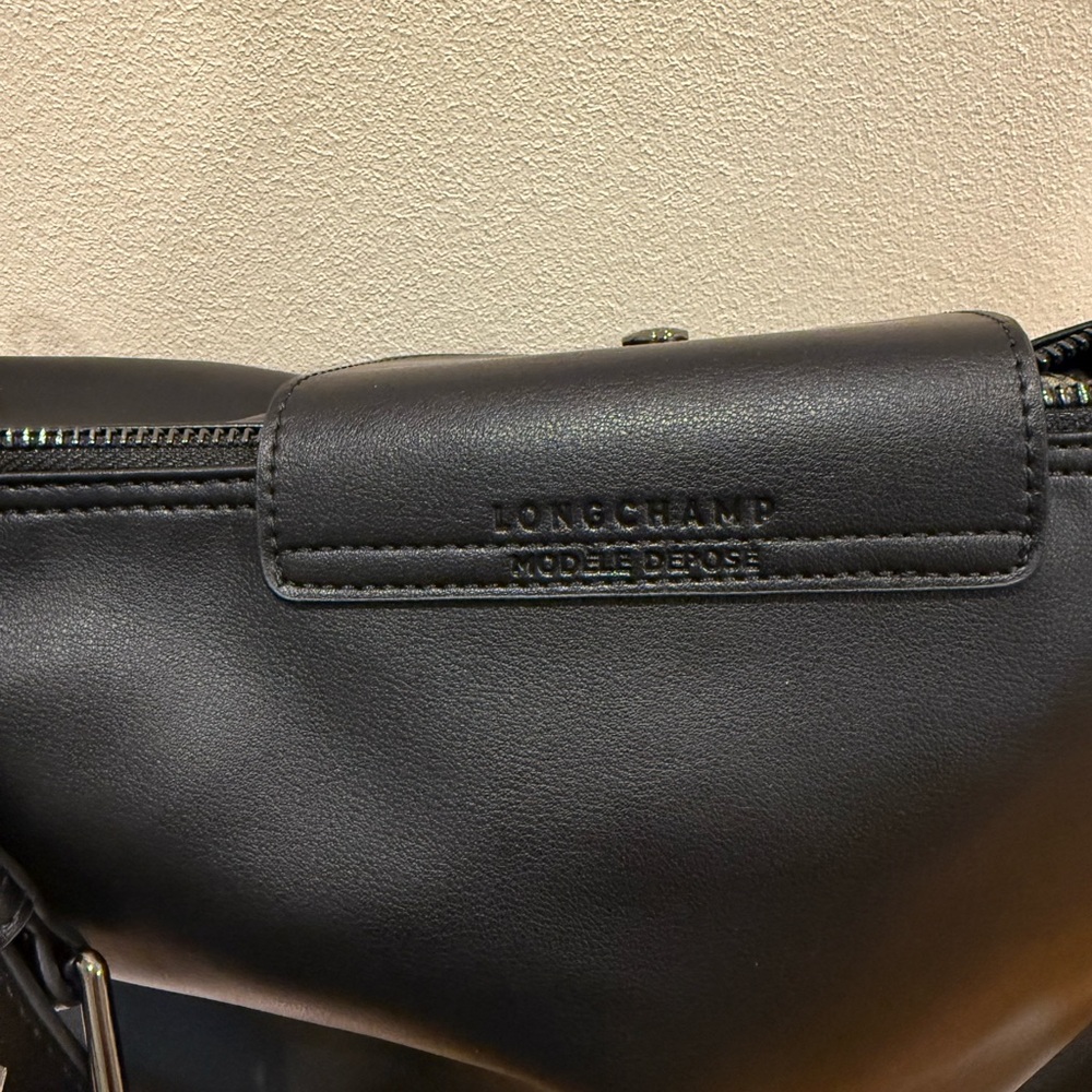 Longchamp Le Pliage Xtra Medium Leather Hobo Bag Women's Black (worn Once) - Picture 10 of 12